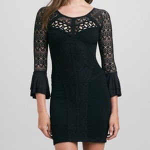 Free People City Girl Black Bodycon Dress